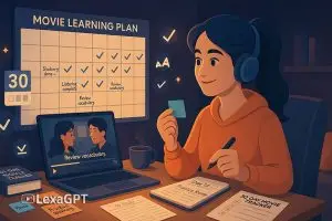 برنامه ۳۰ روزه یادگیری زبان انگلیسی با فیلم – تقویت مهارت شنیداری و واژگان